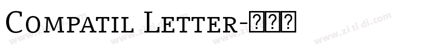 Compatil Letter字体转换